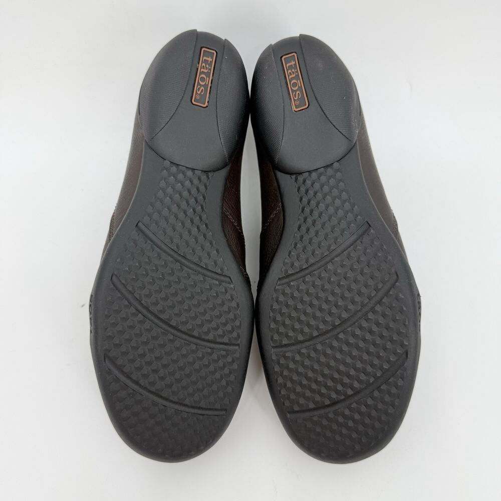 Taos Encore Brown Leather Slip On Comfort Shoes Womens 8.5 Casual Walking Travel - Picture 6 of 14